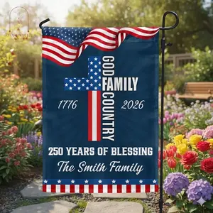 250 Years of Blessing Garden Flag,Patriotic 1776-2026, Independence Day, America 250th Anniversary Semiquincentennial House Garden Flag