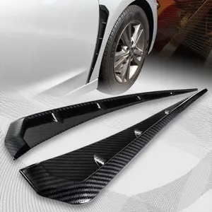 2pcs Carbon Fiber Car Side Fender Vent Air Wing Cover Trim Exterior Accessories
