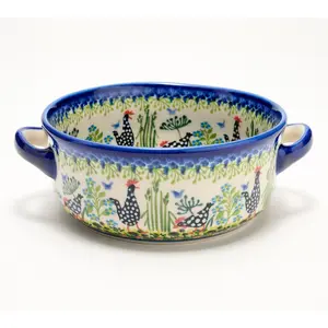 Lidia's Polish Pottery Hand Painted Mini Round Baker