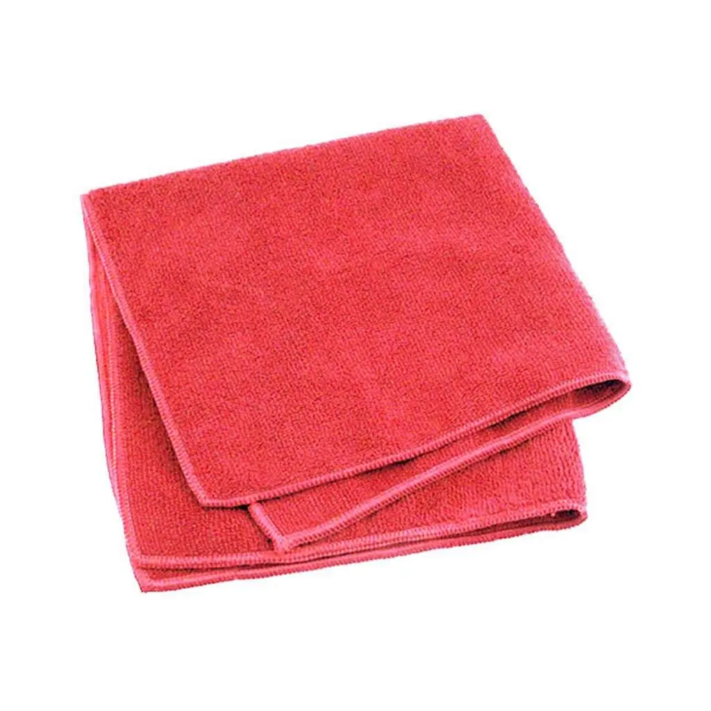 Classic Terry Microfiber Towel - Car Detailing Products, Washable, 16x16 Inches, Highly Absorbent, Unique Fiber Construction Locks in Dirt & Moisture, Red for Car Care (Sports & Outdoor Bowling Accessory)