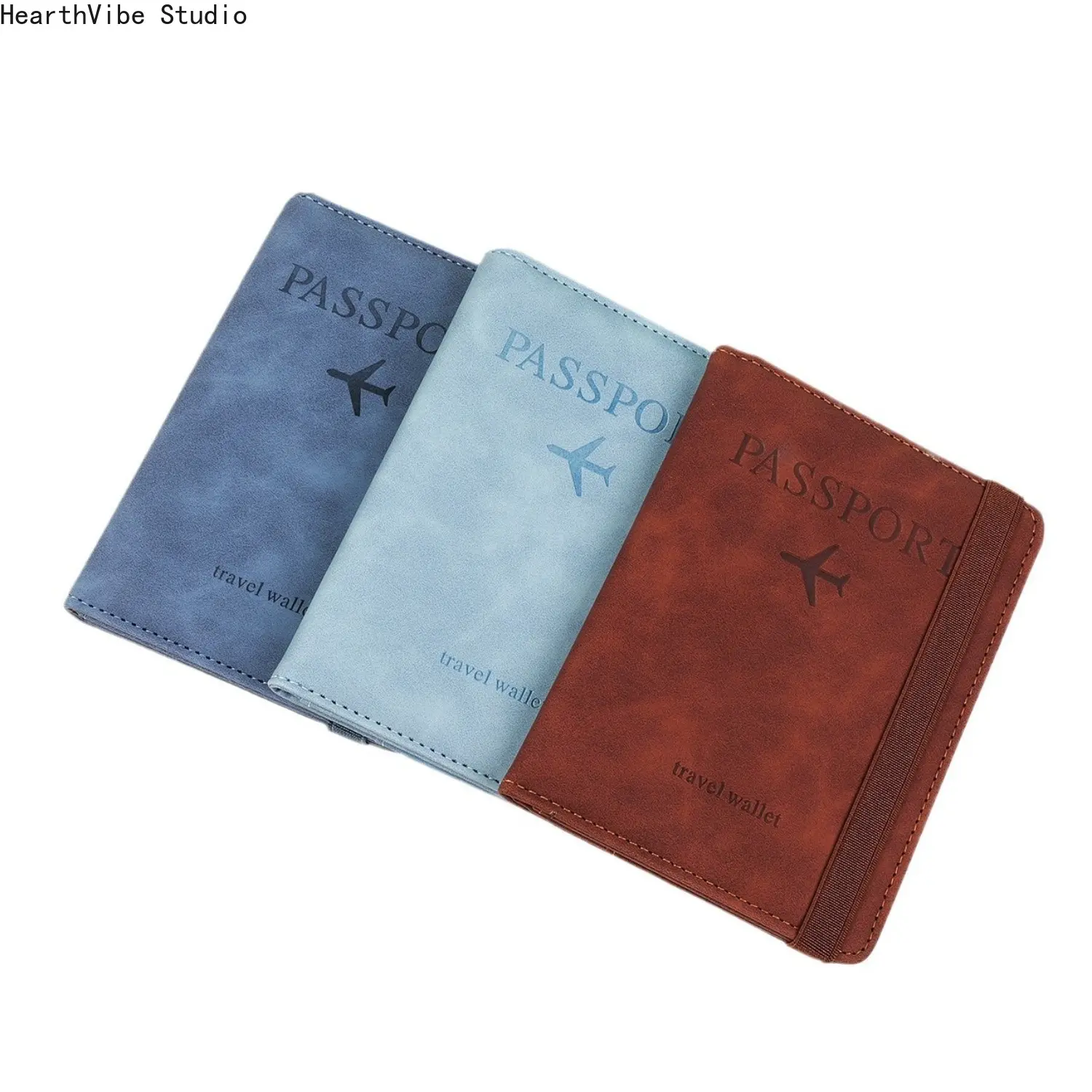 1pcs Passport Holder Travel Portable Passport Protective Case Dustproof and Waterproof Multi Zone Storage Passport Holder  PU Multi-color Optional Passport Cover