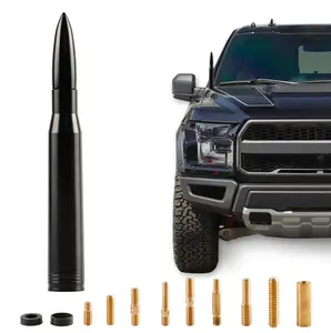 Universal Car Antenna Replacement Compatible with Ford, Dodge, Chevrolet,Jeep, Toyota Truck Replacement Antenna - Made of Rugged Billet and Aluminum, Black, Car Accessories