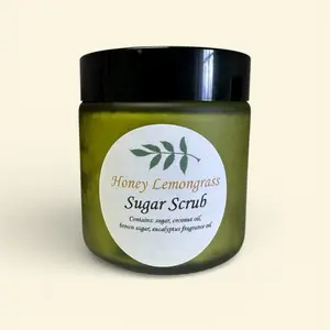 4 oz Glass Sugar Scrub 4 oz Glass Sugar Scrub
