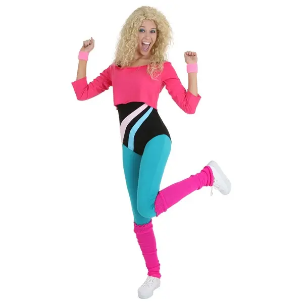 Women's 80's Workout Girl Costume