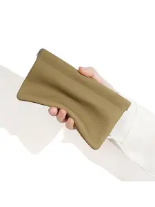 Women's Minimalist Clutch Purse, Portable Slim Leather Organizer Bag, Ideal for Daily Use & Travel, Stylish and Functional Accessory
