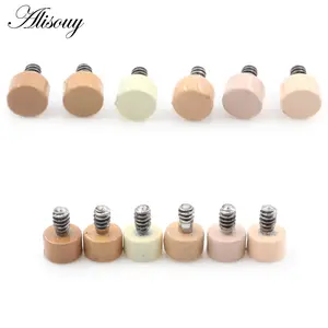1PC Titanium Externally Thread Flesh Color For Lip Labret Rings Micro Dermal Anchor Top Dermal Surface DIY Piercing Body Jewelry
