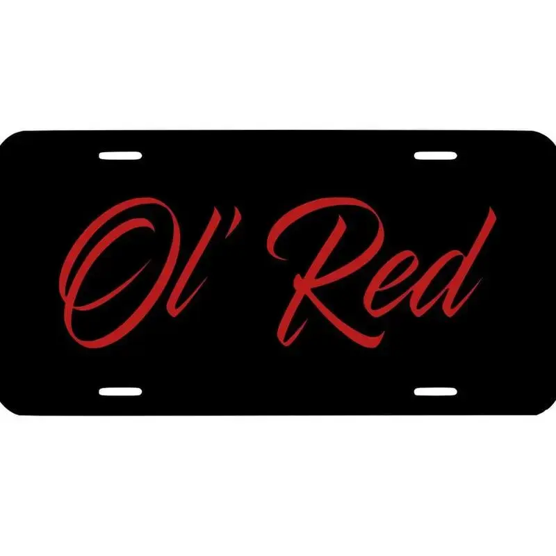 Ol' Red License Plate - TikTok Shop #car accessory
