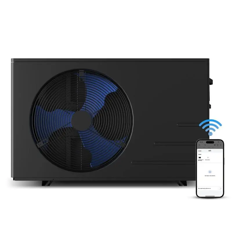 New 30000BTU WiFi-Enabled Smart Pool Heat Pump Cooler, 120V Wiring, Galvanized Steel Corrosion-Proof Housing, Digital Control Panel, Heats 50% Faster, Energy-Efficient for 8-24ft Above Ground Pools, 5°F-109°F Range, Extends Swimming Season, Adjustable