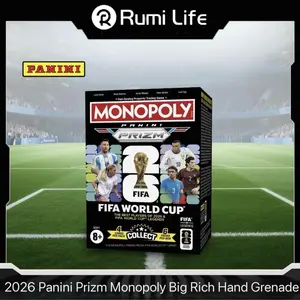 PANINI 2026 Prizm Monopoly FIFA World Cup Soccer Trading Card Blaster Box - Factory Sealed, 24 Cards (6 Packs), Official Licensed Legends & Stars Collection with Prizm Foil