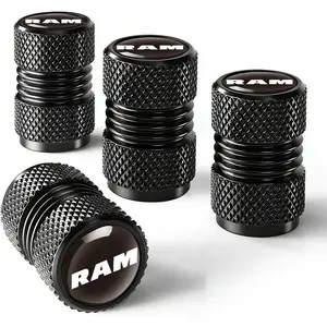 4 pieces for RAM car tire valve caps, wheel tire valves, automotive tires caps, suitable for medium-, small-sized, motorcycle tires