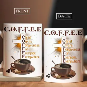 C O F F E E Christ Offers Forgiveness For Everyone Everywhere Christian Mug – Faith Based Inspirational Coffee Cup – Religious Gift For Mom, Pastor Or Church Friend, Christmas Gift 2026