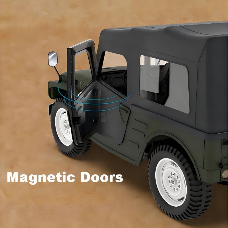 1:10 Scale 4WD Off-Road RC Crawler, Full-Proportional Remote Control All-Terrain RC Truck, RTR & Modifiable RC Toy for Boys & Girls Kids