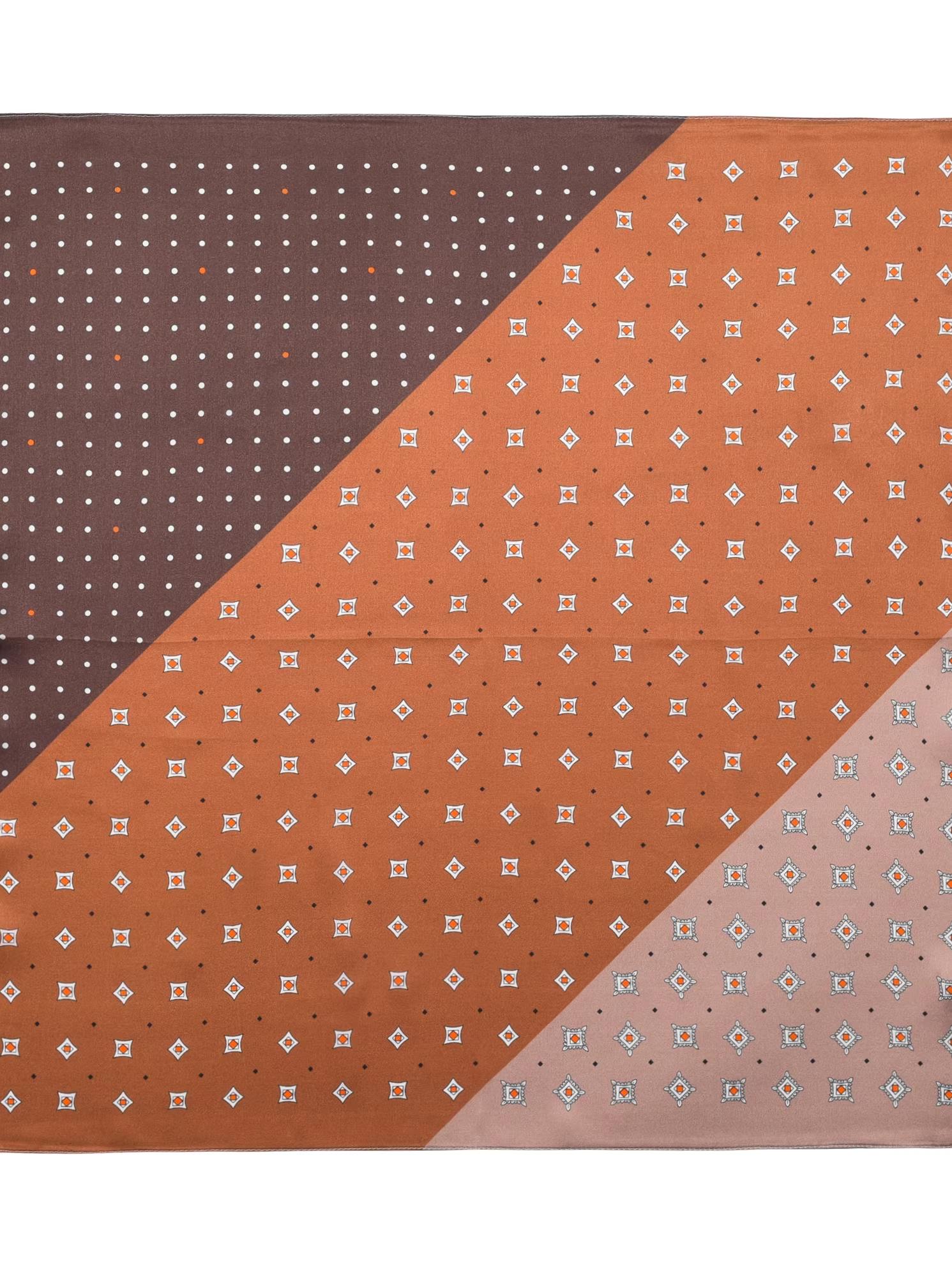 100% Mulberry Silk head scarf True Silk Amuika Silk hair scarf Scarf Small Square look rich Scarf Paisley Pattern outfit upgrade British Scarf Fig Leaf Pattern Small Wrap American Retro Style