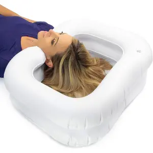 Inflatable Hair Washing Basin for Bedridden Disabled, Injured, Elderly, Kids | Portable Hair Washing Station Portable Shampoo Bowls for Home | Loc Detox Tub For Dreads