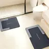 Bathroom Toilet Mat, 2-Piece Non-Slip Diatomite Bath Mat Set – Absorbent Indoor Rug for Bathroom, Living Room, Kitchen, Laundry, Quick-Dry Door Mat, Soft Polyester Non-Slip Floor Mat, Easy to Clean, Home Decor Accessories –[Halloween & Christmas Gift]