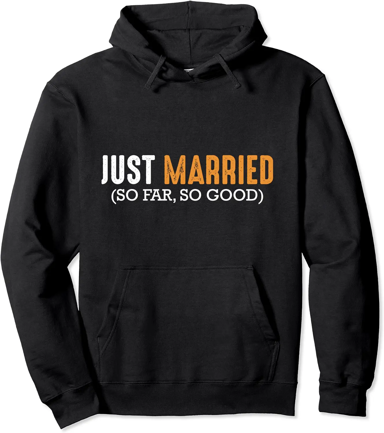Just Married Couples Groom Bride Newlywed Wedding Ceremony Pullover Hoodie - Abigaillou Shop 38B09F2ZKKX2