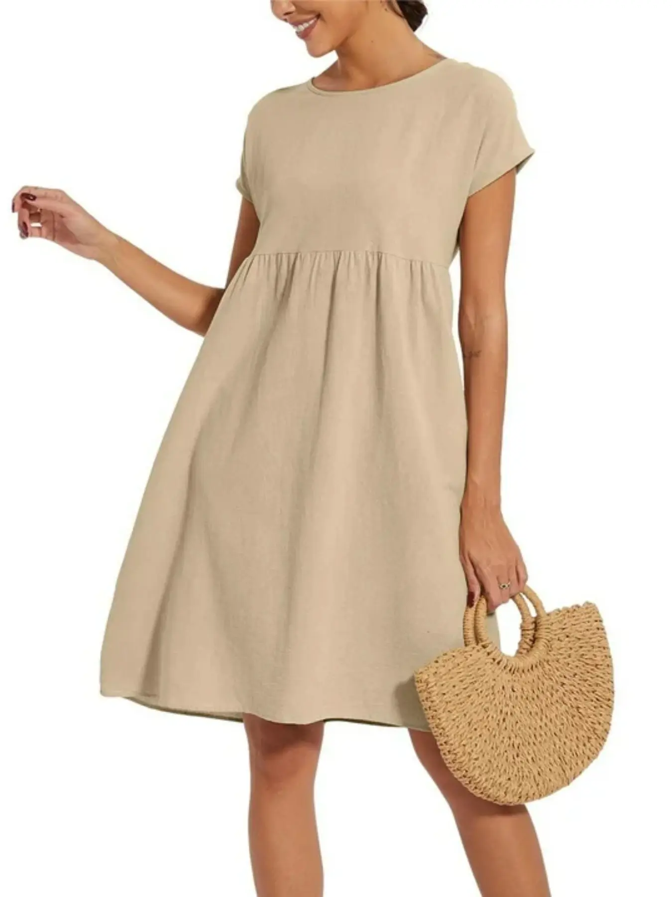 white grad dress knee length ZAPAKA Women Little White Dress A-Line Straight Satin Knee Length  Graduation Dress