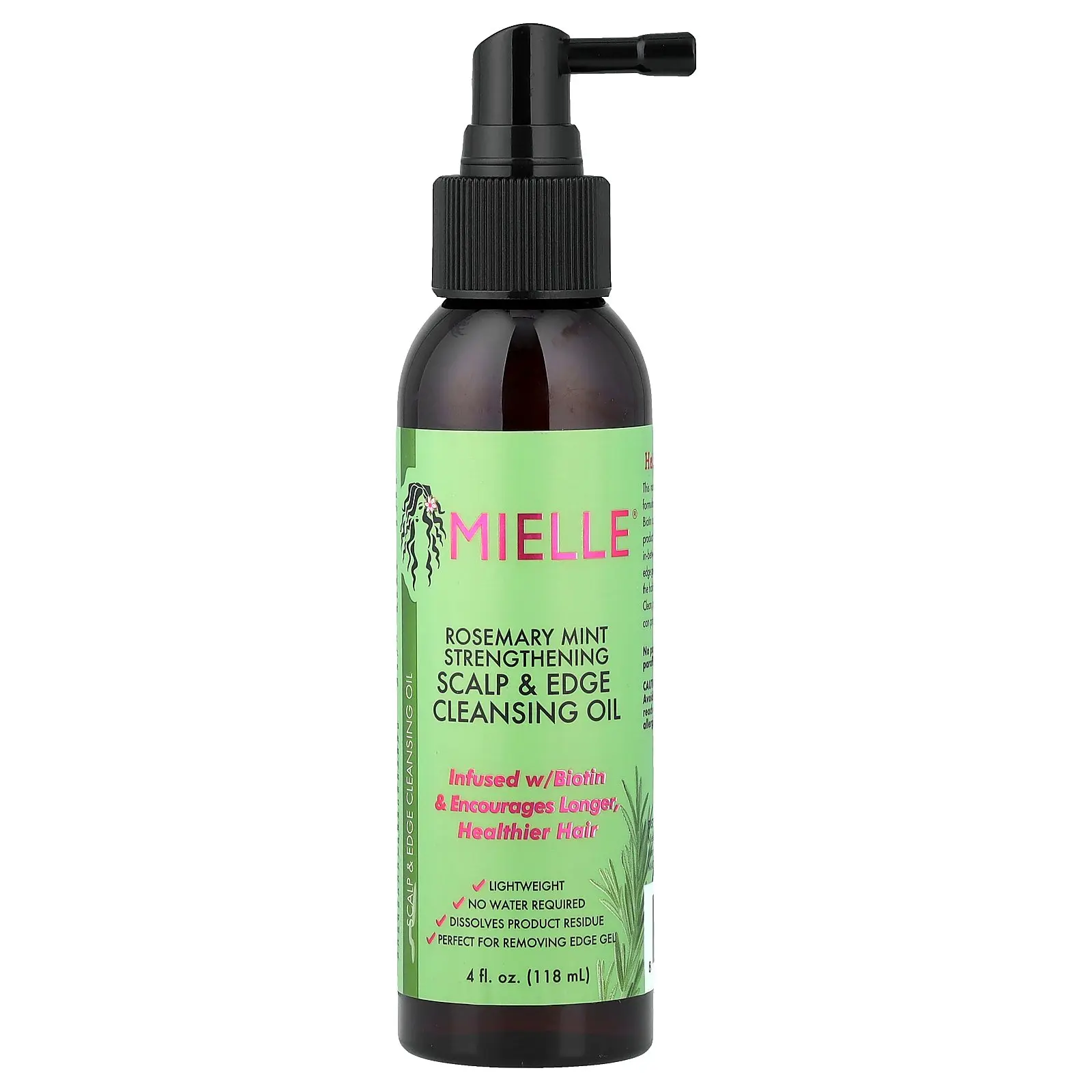 Mielle Strengthening Scalp & Edge Cleansing Oil, Rosemary Mint, 4 fl oz (118 ml)