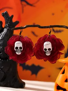 Halloween Skull Earrings Set for Women, Daily Wear Holiday Accessories, Stylish Skeleton Ear Studs, Perfect Gift for Halloween