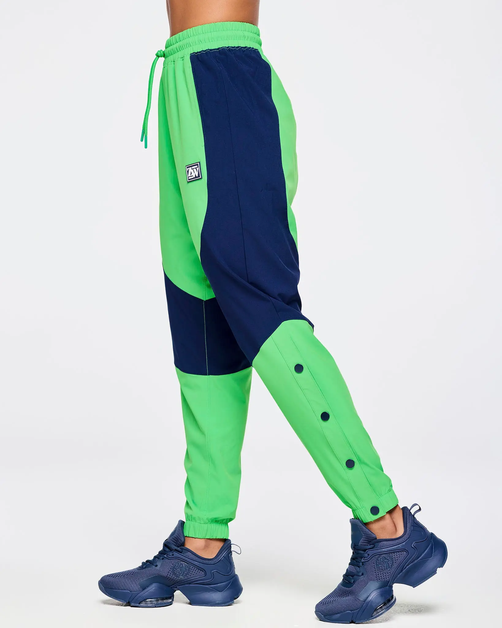 Zumba Out Loud Woven Track Pants With Side Snaps