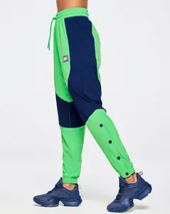 Zumba Out Loud Woven Track Pants With Side Snaps Zumba Out Loud Woven Track Pants With Side Snaps