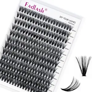 Eyelash Extensions (40D-0.07D, 12-18mm) 240pcs DIY Lash Extension D