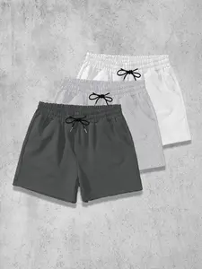 Men’s 3-Pack Casual Drawstring Shorts | Lightweight Summer Lounge & Streetwear Shorts