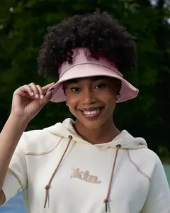 Pink Satin Lined Sun Visor