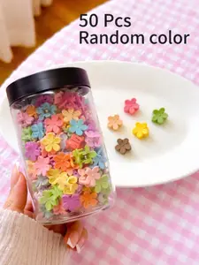 Cute Flower Shaped Hair Clips, Colorful Hair Accessories for Women & Girls, Minimalist Headwear Suitable for Thick Hair, Barrettes, Super Cute Clips