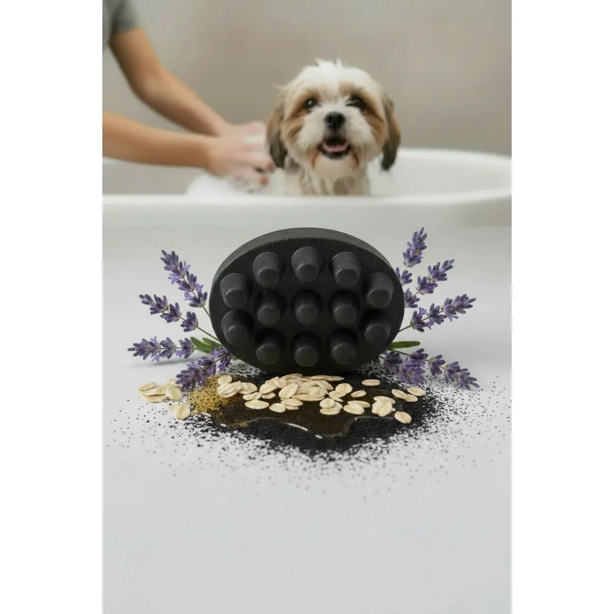 Goats Milk Charcoal Dog Shampoo Massage Bar