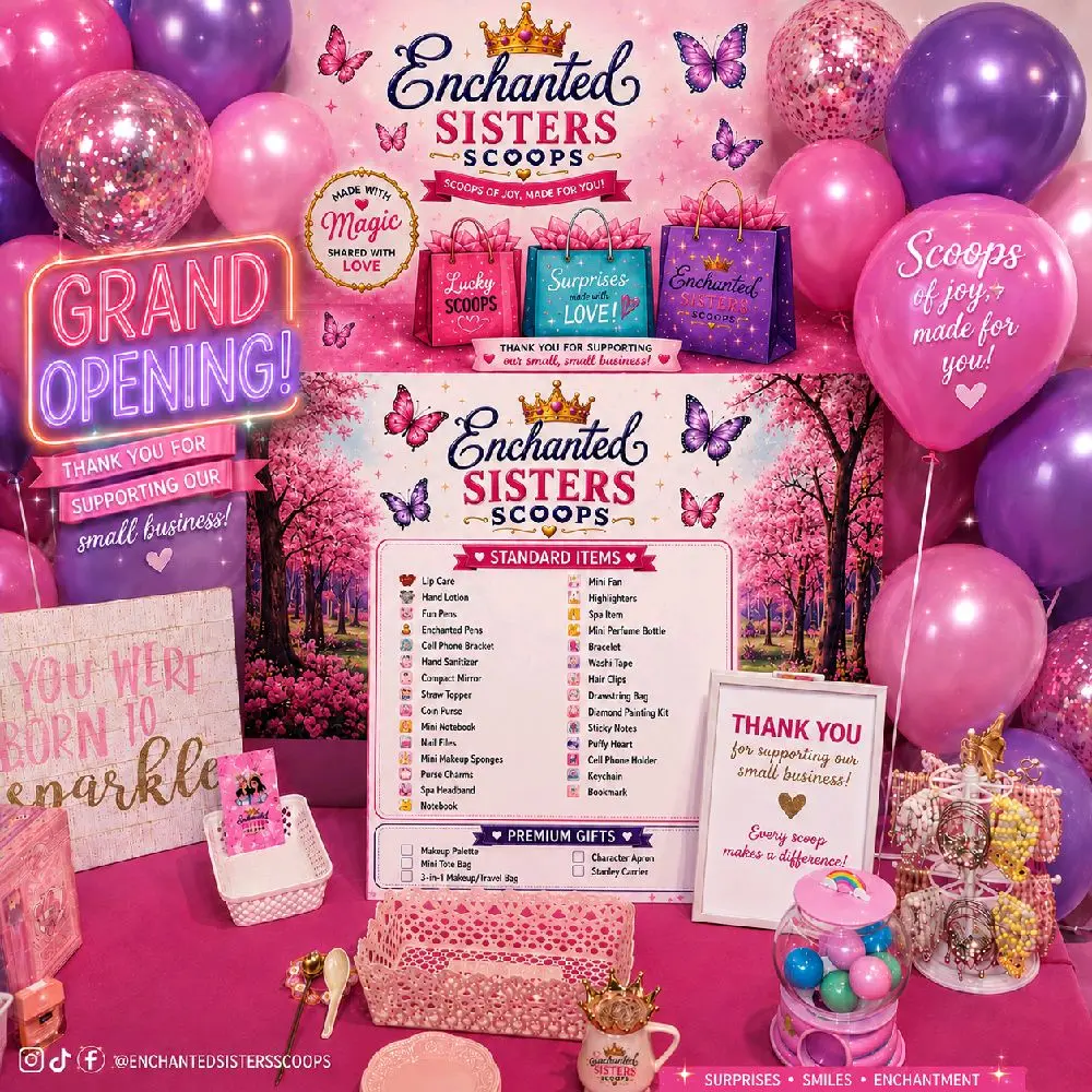 Limited-Time Offer:Enchanted Sisters Curated Bundle | 16–20 Items + 2 Premium Gifts + FREE Live Packing, or Free video