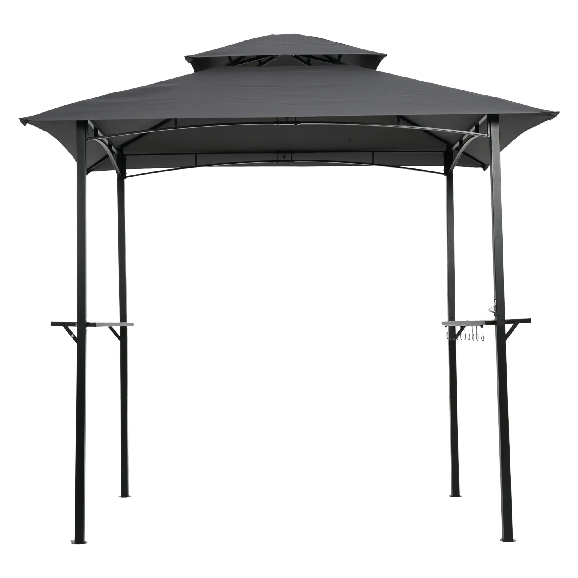 XUAN 8x5Ft Grill Gazebo Replacement Canopy,Double Tiered BBQ Tent Roof Top Cover
