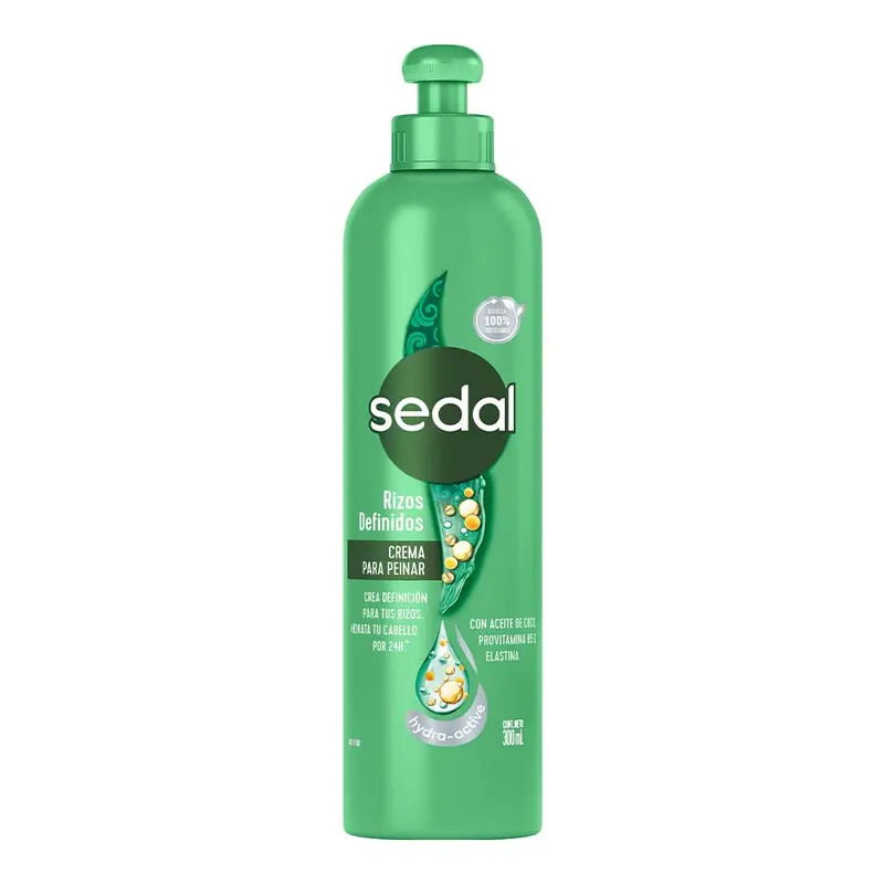 Sedal Curly Hair Styling Cream - Holds Curly Hair in Place, Lightweight, Good Smelling Formula, Frizz Control, Cruelty Free Fragrance