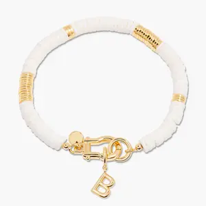 Capri Initial Bracelet in Gold by Brook and York