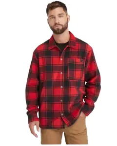 Timberland Men's Pro Gritman Plaid Print Long Sleeve Snap Flannel Shirt - Tb0a64e1dr71