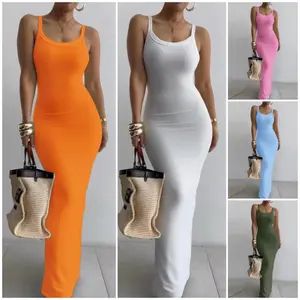 Women's Basic Casual Dress, Minimalist Lady's Women's Clothes, Bow-Neck Slim-Fitted Casual Dress