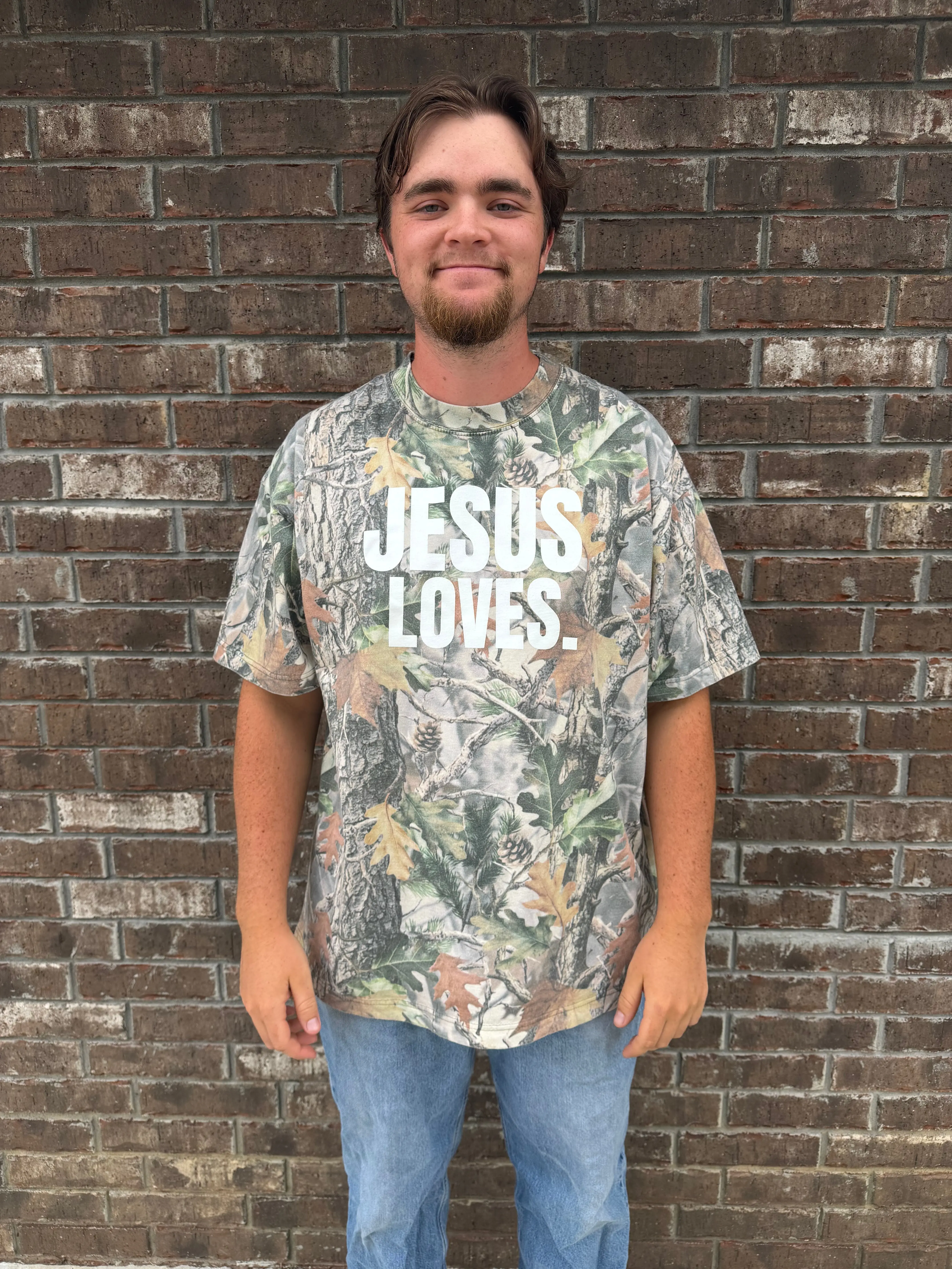 Jesus Loves. 100% Cotton Heavy Unisex Tee