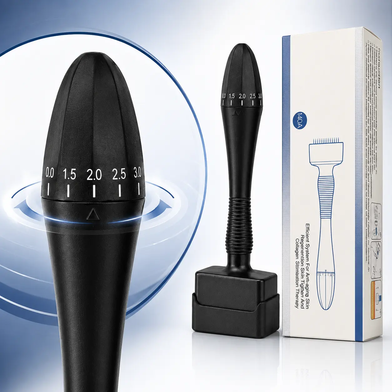 Stop Guessing!  Upgrade Your Routine with This Adjustable Derma Stamp for Scalp & Skin Care. Easy, Precise & At-Home Beauty Tool.