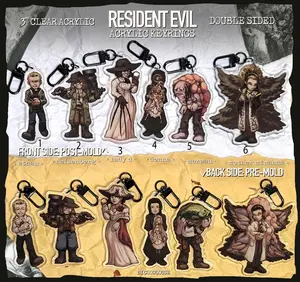 Resident Evil 8 Character 3" Keyrings || Ethan, Heisenberg, Lady Dimitrescu, Donna Beneviento, Moreau, Mother Miranda, Acrylic Keychain