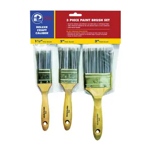 Premier  1.5, 2 & 3 in. Flat Polyester Paint Brush Set