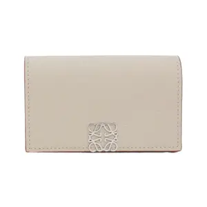 Pre-owned Loewe Calfskin Small Leather Goods Calf Card Case