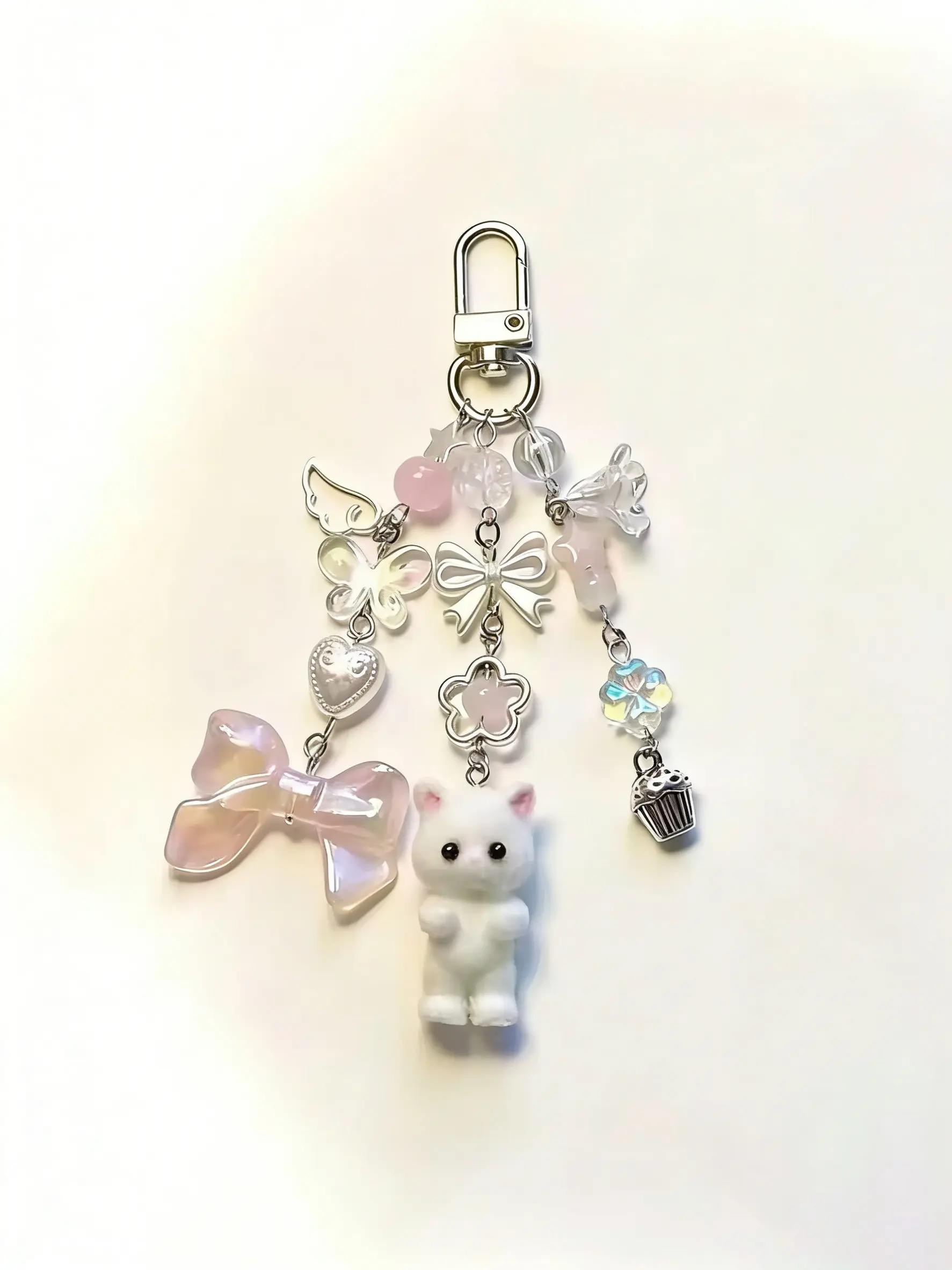 Calico Critters Persian Cat Twins Keychains, Adorable Collectible Animal Charms, Trendy Cute Keychain, Cute Keychain Accessory, Keychain Collectibles, Perfect Gift for Pet Lovers & Keychain Kawaii