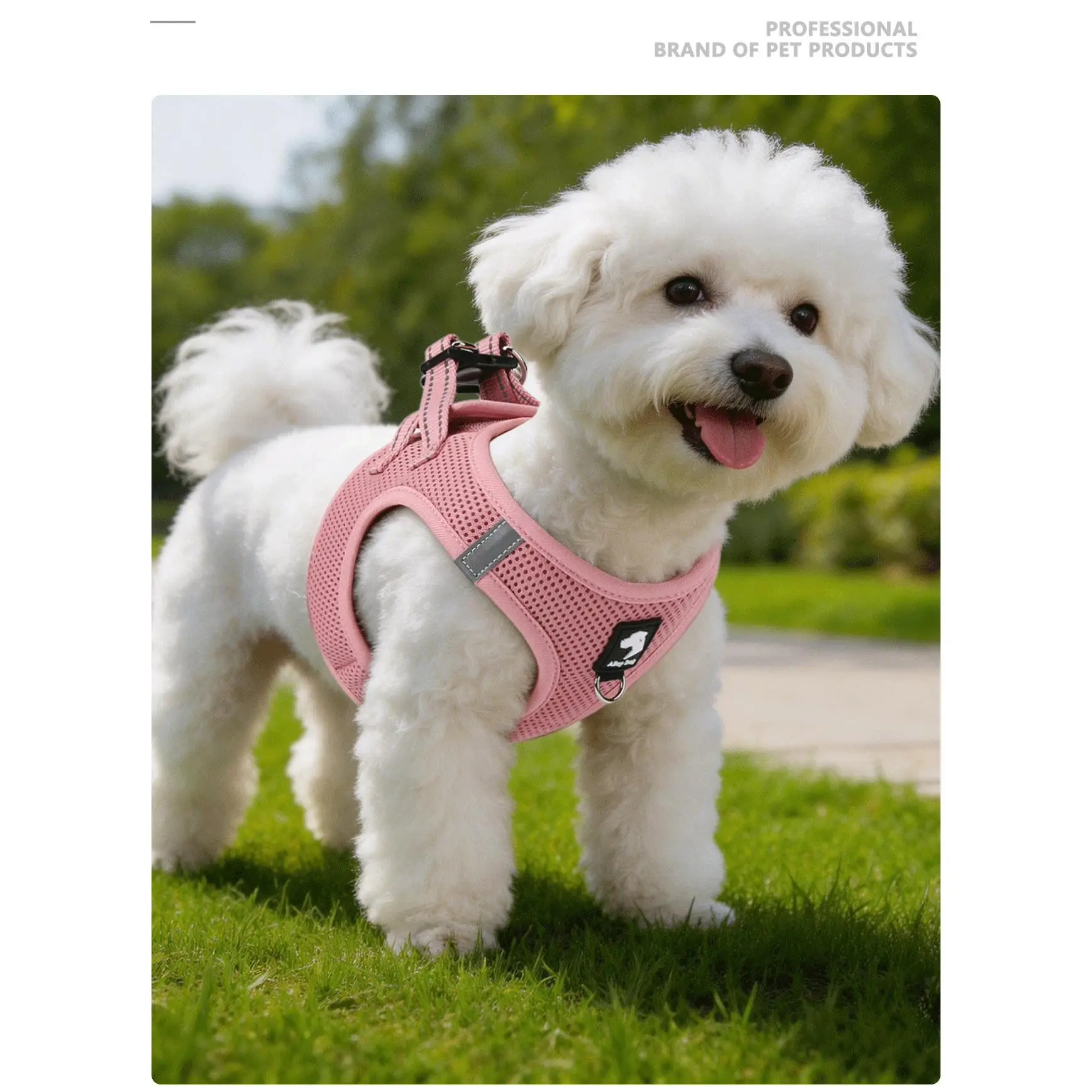 Vest Style Pet Harness For Small And Medium Dogs, Breathable Comfort Escape Proof For Outdoor Walking Vest Style Pet Harness For Small And Medium Dogs, Breathable Comfort Escape Proof For Outdoor Walking
