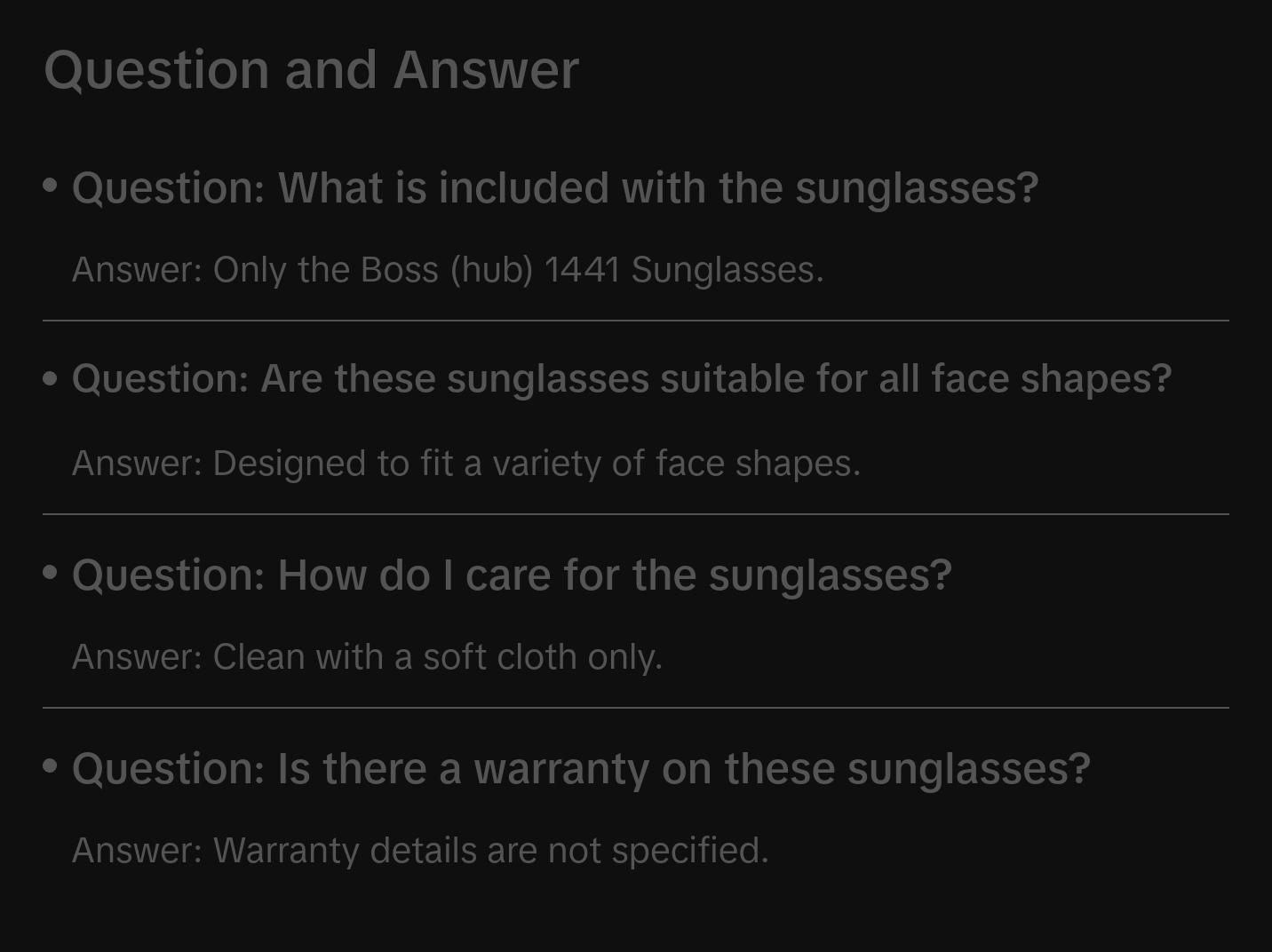 Boss (hub) 1441 Sunglasses