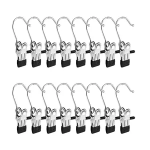30/60Counts Boot Hangers Clips, Premium Hooks Hanging Clips, Heavy Duty Closet Hanger Organizer for Home Travel , Multi-Purpose Clips for Laundry Clothes Accessories