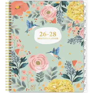 Monthly Planner 2026-2028, 36 Months Calendar Planner 2026-2028 from Jan 2026  Dec 2028, 8.5'' x 11'' with Ruled Spread, Flexible Cover, Spiral Wirebound, Pocket, Coated Tabs, Notes  Habit