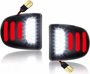 2x Led License Plate Tag Lights OLED Neon Tube Lamp Automotive Assemblies For Chevy Silverado 1500 2500 3500 Suburban Tahoe GMC Sierra 1500 2500 3500 Yukon XL Cadillac Escalade