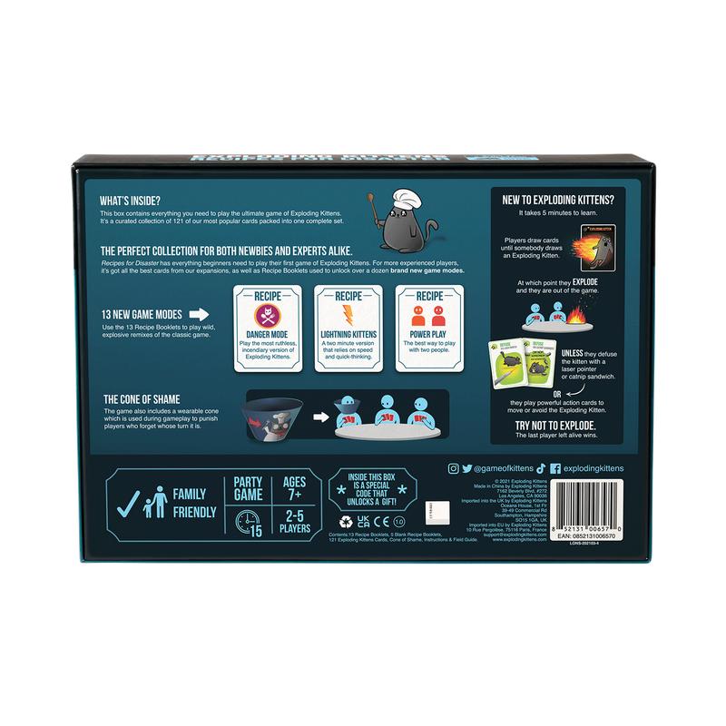 Recipes for Disaster by Exploding Kittens - The Ultimate Exploding Kittens Game with New Ways to Play - Family Friendly - Ages 7+ - 2-5 Players
