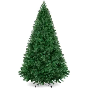 Best Choice Products Premium Hinged Artificial Christmas Pine Tree w/ Metal Base