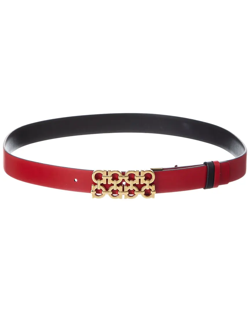 Ferragamo Gancini Reversible & Adjustable Leather Belt